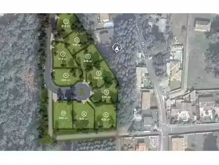 vente terrain 515 m² à brach (33480)  106 000 €
