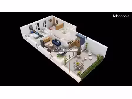 appartement 3 pièces 58 m²