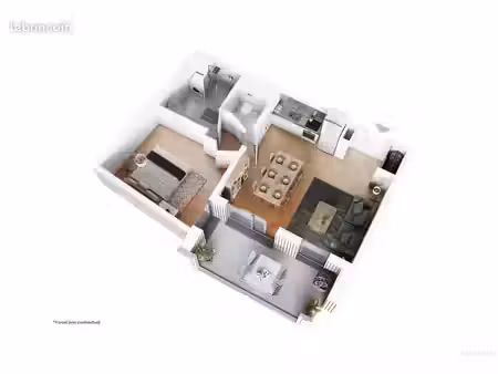 appartement 2 pièces 45 m²