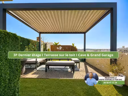 appartement 3p toit-terrasse à vendre à juan-les-pins (06160