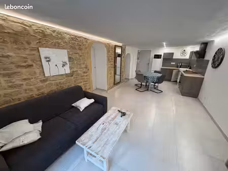 appartement meublé 3 pièces – 65 m² – terrasse de 32 m² – entièrement rénové – climatisati