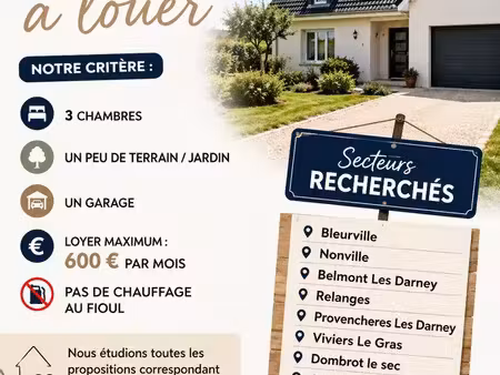 recherche maison à louer – secteur vosges