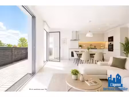 exclusivité !!! bruges - appartement type 4 de 86 m² avec terrasse et deux places de parki