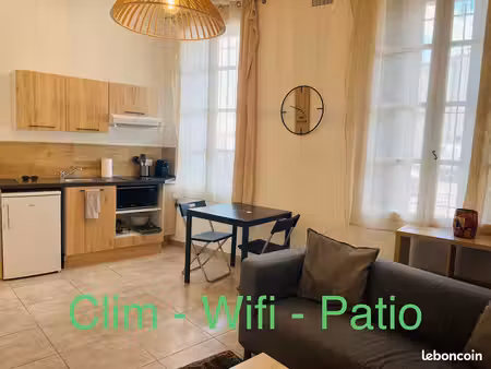 p2 meublé pour étudiant  wifi  clim  patio