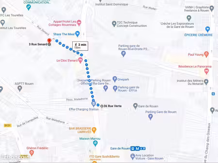 emplacement de parking au pied de la gare sncf rouen
