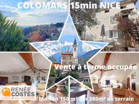 vente à terme occupée sur 60 mois - colomars (06670)