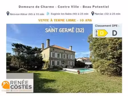 vente à terme libre sur 120 mois - st germe (32400)