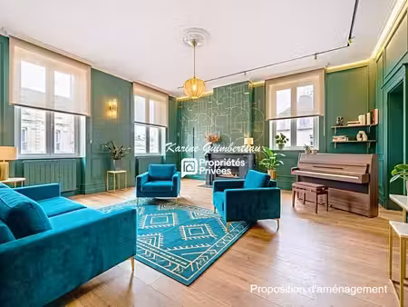 libourne centre : elégant appartement 5 pièce(s) 220 m2 + terrasse + ascenseur