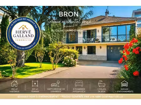 maison à vendre 7 pièces bron (69)