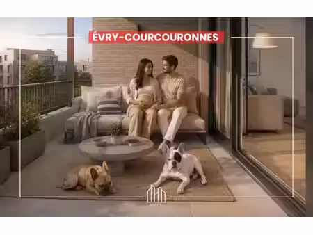 vente appartement neuf 4 pièces 80m2 courcouronnes - 284000 € - surface privée