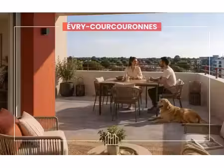 vente appartement neuf 2 pièces 49m2 courcouronnes - 193000 € - surface privée