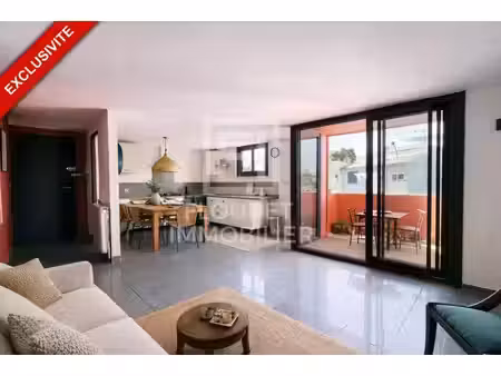 appartement atypique 113 m² avec balcon et solarium - centre d'argelès-sur-mer