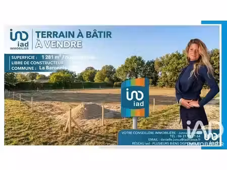 vente terrain 1281 m² à garencières (27220)  35 000 €