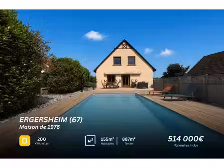 maison familiale avec piscine - ergersheim