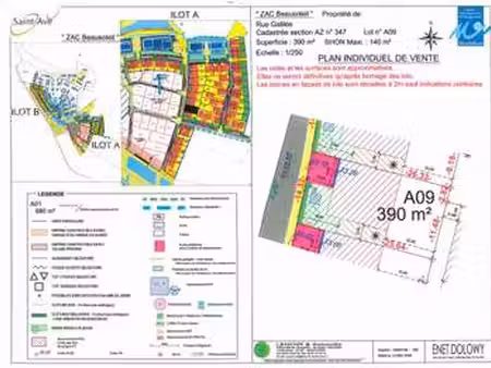 vente terrain à saint-avé (56890) : à vendre / 390m² saint-avé