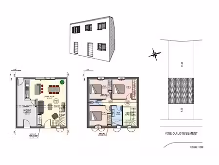 vente maison neuf 4 pièces 80m2 bouhet - 186450 € - surface privée