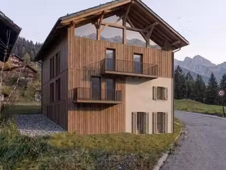 projet de rénovation d'une ferme savoyarde à passy  vue sur le mont-blanc et la vallée de.