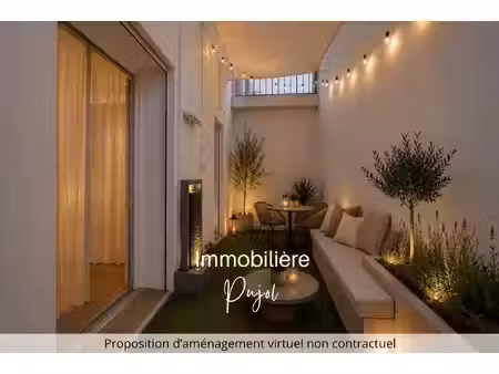 marseille 6e préfecture t3 rénové de 72 m2 avec patio