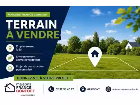 vente terrain 527 m² à parville (27180)  59 000 €