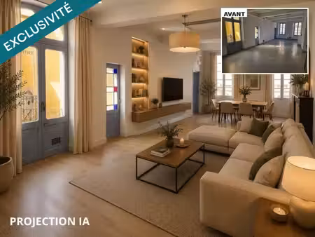 appartement centre-ville 124 m² avec terrasse privative