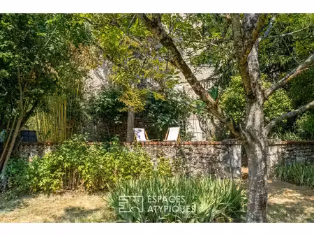 maison fin xixe avec jardin arboré proche des bords de loire