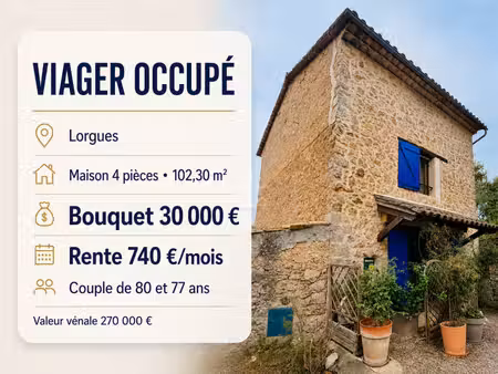 vente maison lorgues  102m² 4 pièces 290 000€ var