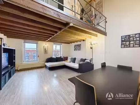appart (duplex) 1 ch. (+1 bureau) à louer à mons (st-symph)