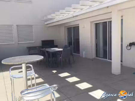 appartement t3 + immense terrasse + garage + cellier
