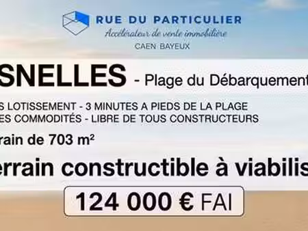 vente terrain à asnelles (14960) : à vendre / asnelles