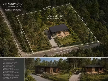 recreatiegrond van ca. 2.072 m² nabij de lilse bergen