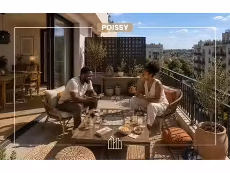 vente appartement neuf 3 pièces 69m2 poissy - 319900 € - surface privée