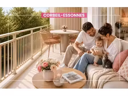 vente appartement neuf 3 pièces 58m2 corbeil-essonnes - 197083 € - surface privée