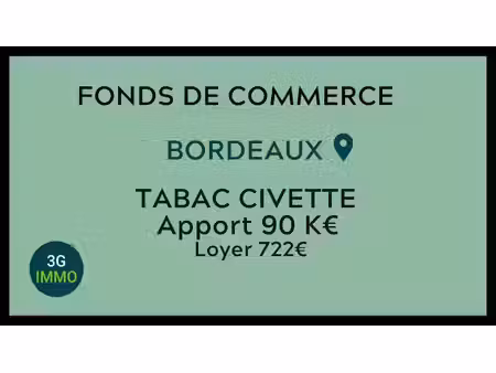 vente locaux professionnels à bordeaux (33000)  364 000 €
