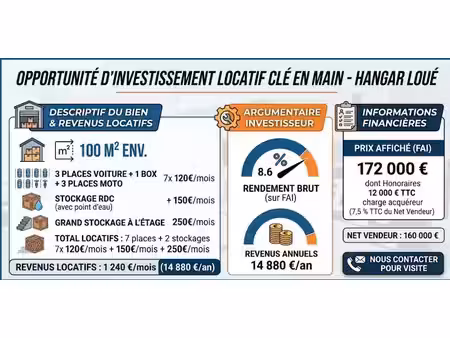 vente parking à bordeaux (33000)  172 000 €
