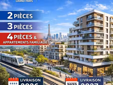 vente appartement 2 pièces 63 m² drancy (93700)