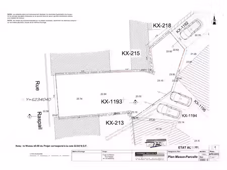 vente terrain 187 m² à nantes (44000)  126 000 €