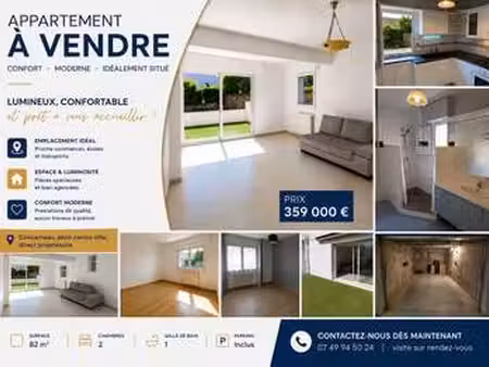 vente appartement 3 pièces à concarneau (29900) : à vendre 3 pièces / 82m² concarneau