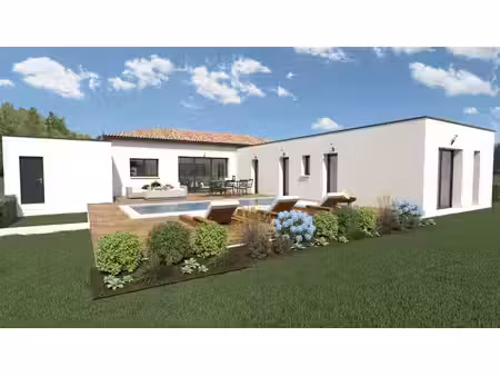 terrain avec maison neuve à vendre