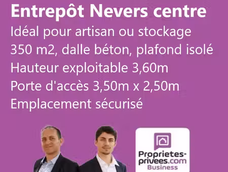 58000 nevers centre - location entrepot 350 m²