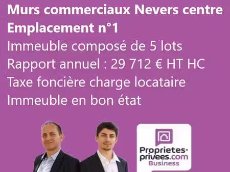 murs commerciaux loues - nevers centre