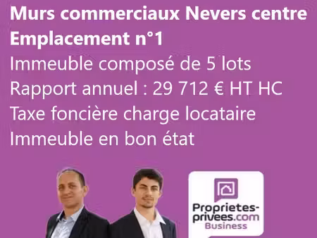murs commerciaux loues - nevers centre
