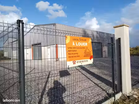 box local atelier 100 m² dalle quartz 380v triphasé