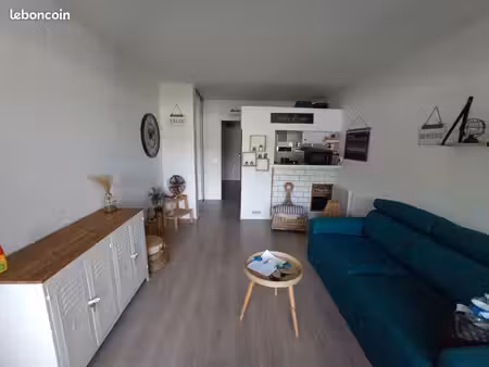 grand studio cabine de 28m2 + terrasse avec vue