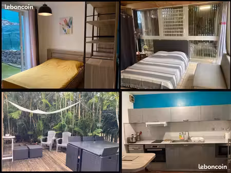 f4 meublé 65m2 la montagne 1090e longue durée  3 chambres  terrasse et jardin  et commodit