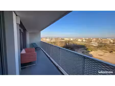 appartement t2 meublé et équipé - 43 m² avec balcon 12 m² et vue imprenable