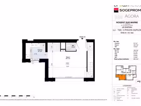 location appartement 3 pièces 65 m² à nogent-sur-marne (94130)  1 473 €