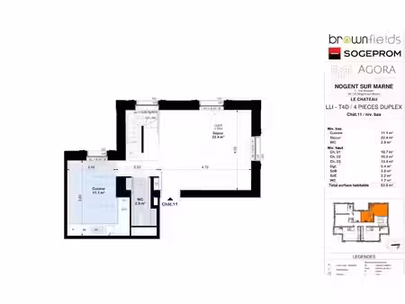 location appartement 4 pièces 84 m² à nogent-sur-marne (94130)  1 769 €