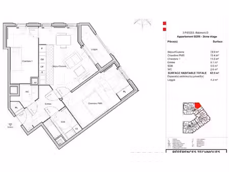 location appartement 3 pièces 62 m² à sucy-en-brie (94370)  1 228 €