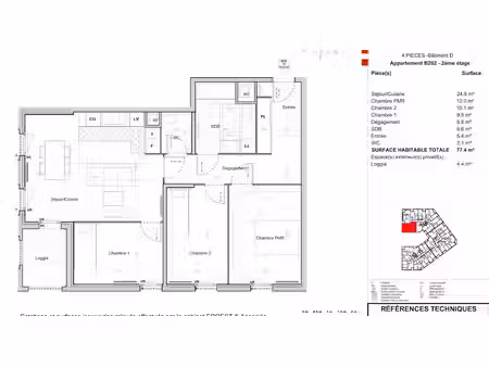 location appartement 4 pièces 77 m² à sucy-en-brie (94370)  1 432 €
