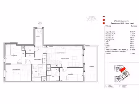 location appartement 4 pièces 85 m² à sucy-en-brie (94370)  1 563 €